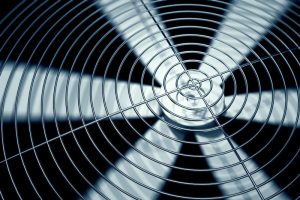 close-up-of-spinning-AC-fan